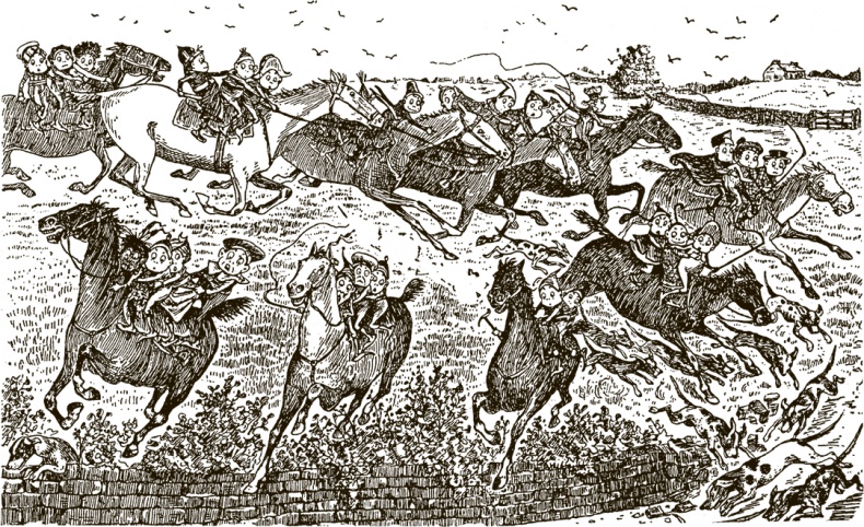 Иллюстрация к книге — Приключения Мурзилки и маленьких человечков [i_199.jpg]