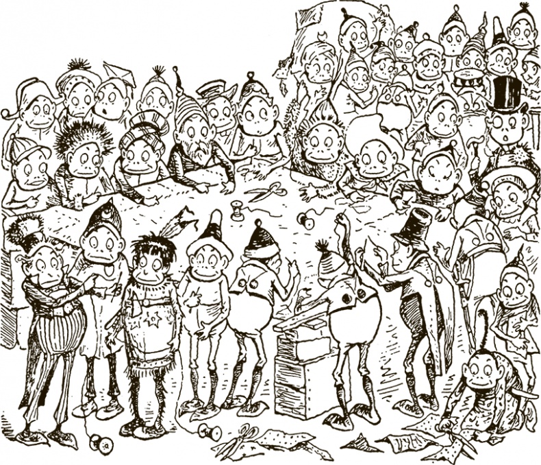 Иллюстрация к книге — Приключения Мурзилки и маленьких человечков [i_215.jpg]