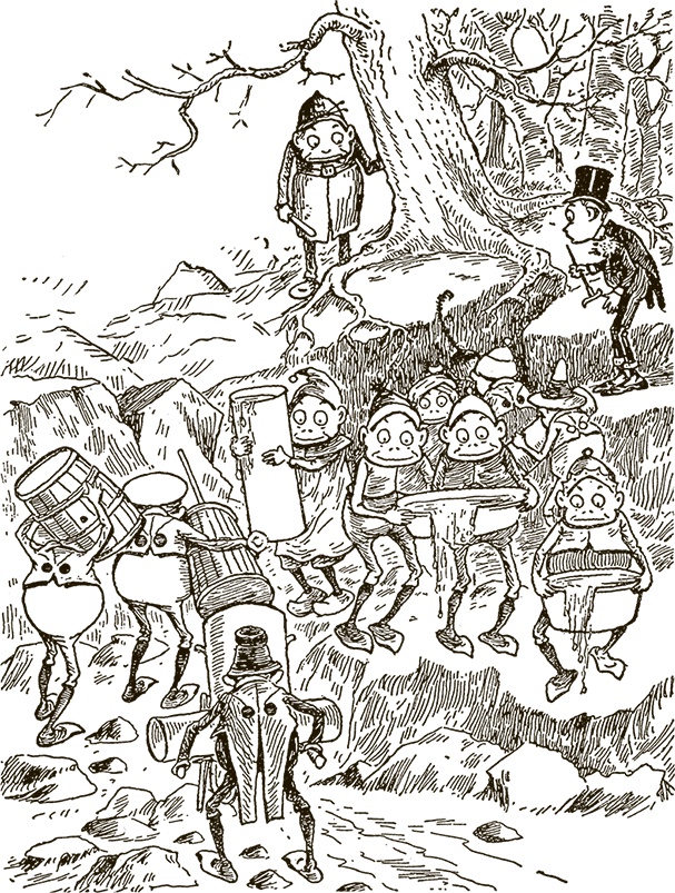 Иллюстрация к книге — Приключения Мурзилки и маленьких человечков [i_253.jpg]