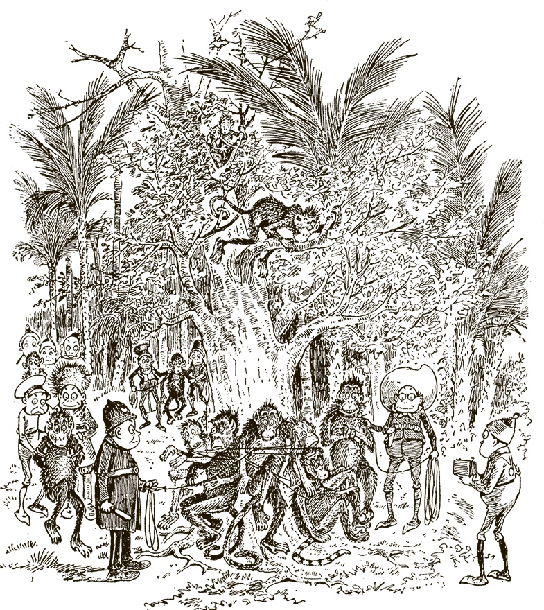 Иллюстрация к книге — Приключения Мурзилки и маленьких человечков [i_285.jpg]