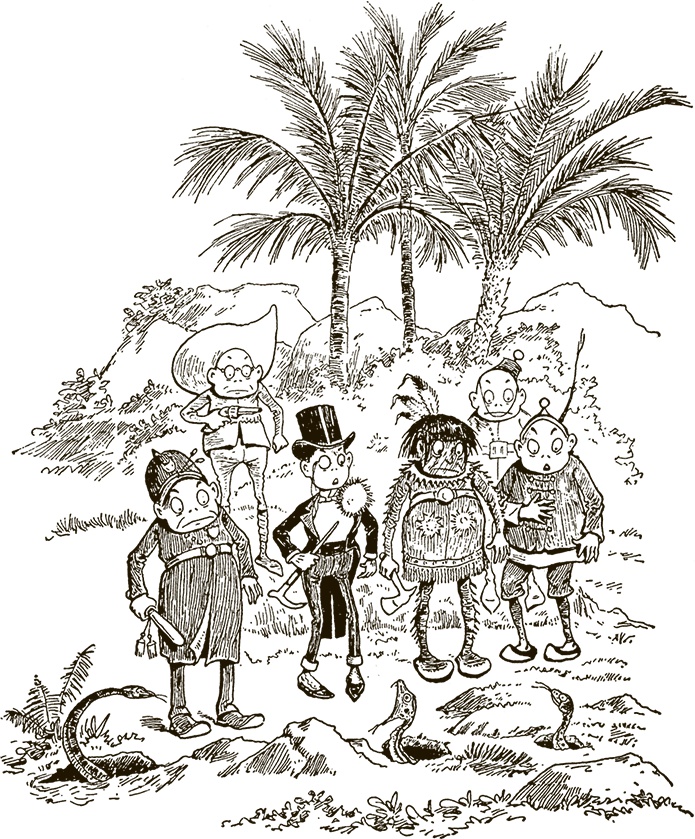 Иллюстрация к книге — Приключения Мурзилки и маленьких человечков [i_295.jpg]