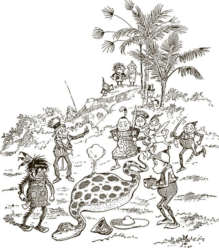 Иллюстрация к книге — Приключения Мурзилки и маленьких человечков [i_299.jpg]