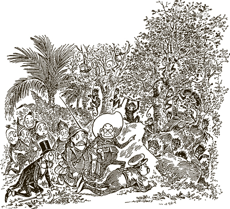 Иллюстрация к книге — Приключения Мурзилки и маленьких человечков [i_319.jpg]