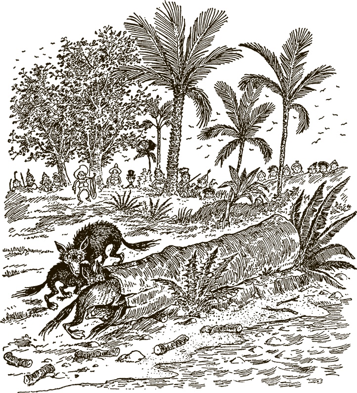 Иллюстрация к книге — Приключения Мурзилки и маленьких человечков [i_349.jpg]