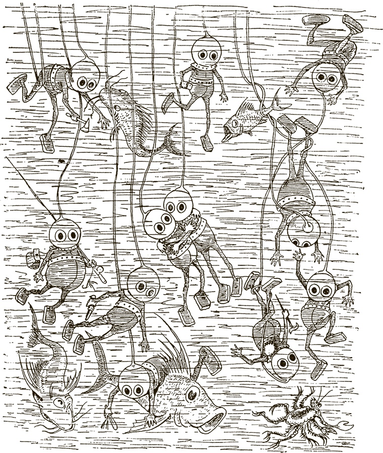 Иллюстрация к книге — Приключения Мурзилки и маленьких человечков [i_354.jpg]