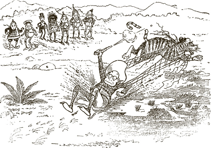 Иллюстрация к книге — Приключения Мурзилки и маленьких человечков [i_374.jpg]