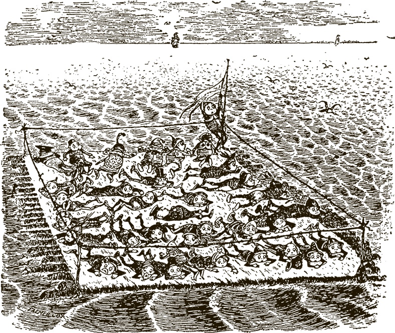 Иллюстрация к книге — Приключения Мурзилки и маленьких человечков [i_410.jpg]