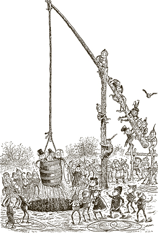 Иллюстрация к книге — Приключения Мурзилки и маленьких человечков [i_424.jpg]