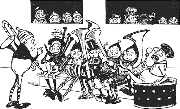 Иллюстрация к книге — Приключения Мурзилки и маленьких человечков [i_440.jpg]