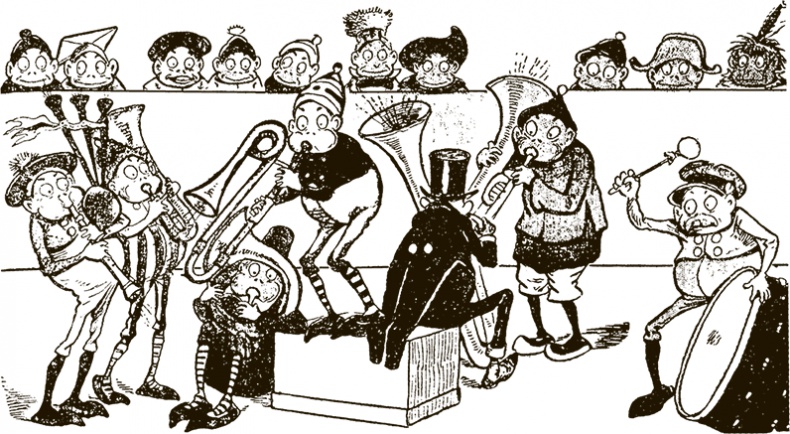 Иллюстрация к книге — Приключения Мурзилки и маленьких человечков [i_443.jpg]