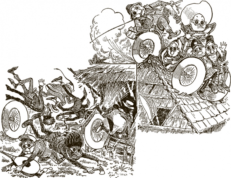 Иллюстрация к книге — Приключения Мурзилки и маленьких человечков [i_530.jpg]