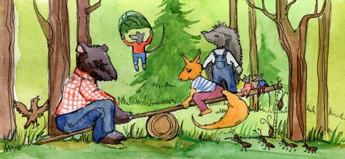 Иллюстрация к книге — Сказки Дружного леса. Новые приключения маленького Ёжика [i_016.jpg]