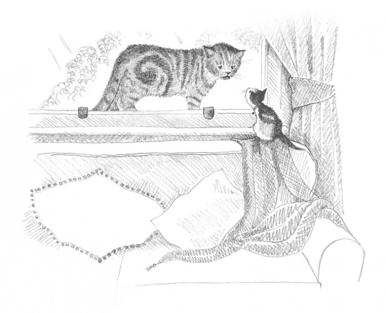 Иллюстрация к книге — Котёнок Пуговка, или Храбрость в награду [tfkitten_41.jpg]