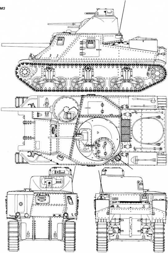 Иллюстрация к книге — «Трехэтажный» американец Сталина. Танк М3 «Генерал Ли» / «Генерал Грант» [i_016.jpg]