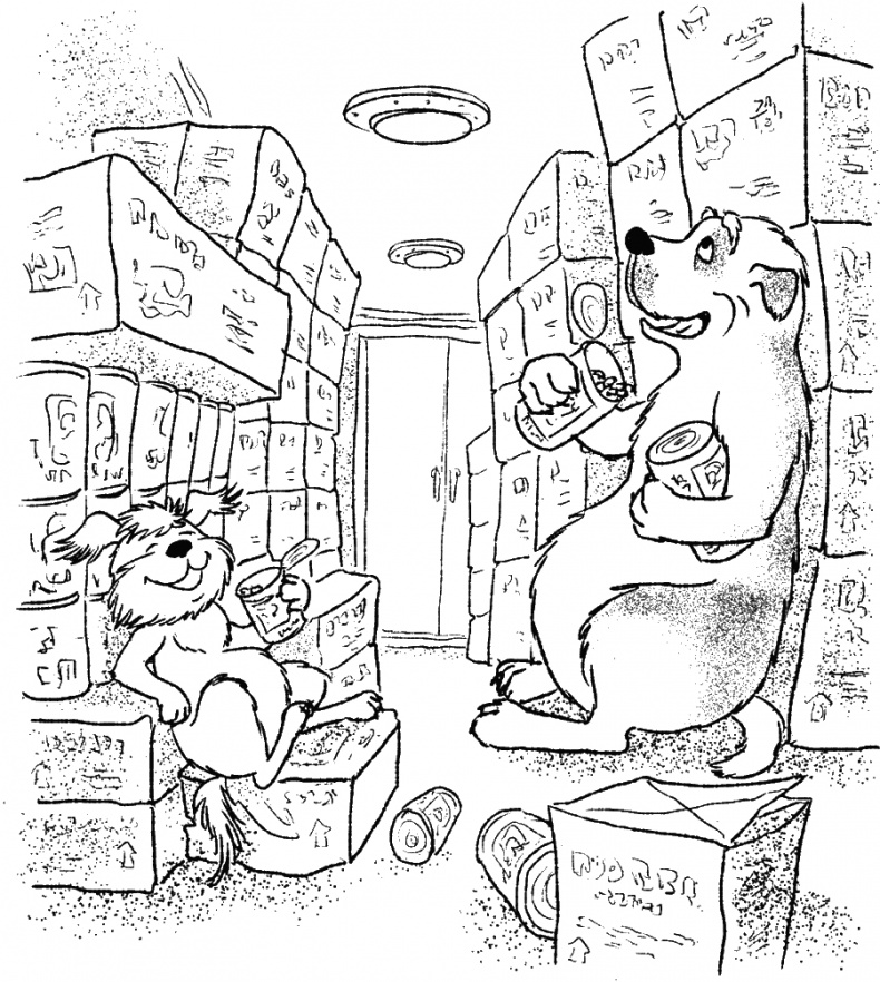 Иллюстрация к книге — Приключения Пуха на Земле и в Космосе [i_061.jpg]