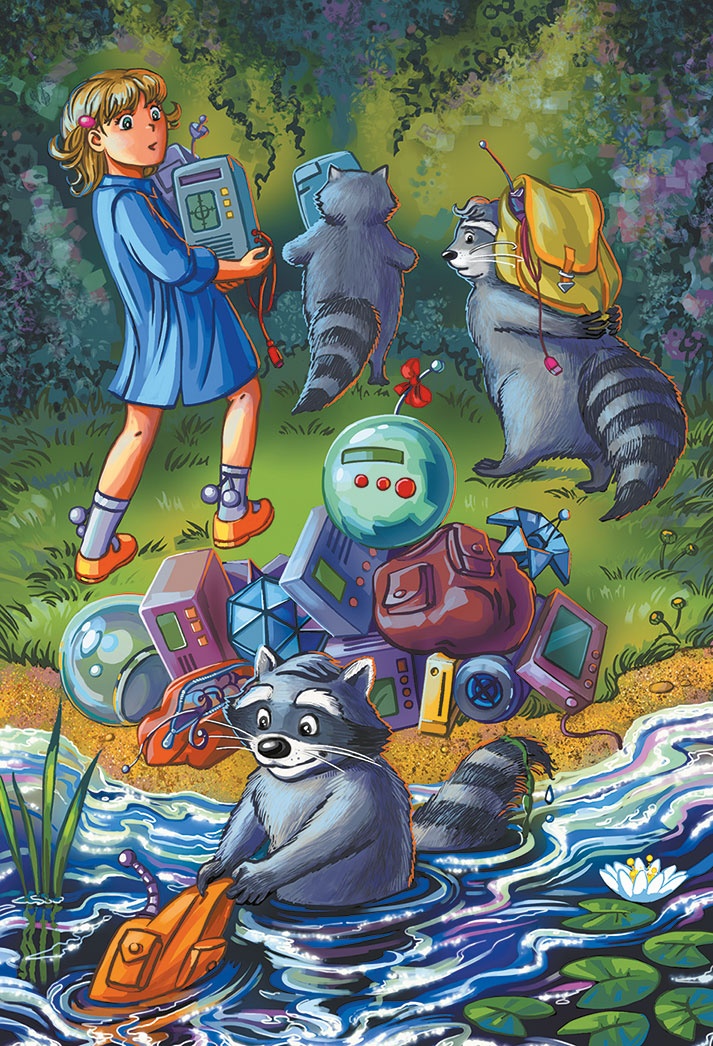 Иллюстрация к книге — Кефир, Гаврош и Рикошет, или Приключения енотов-инопланетян [i_052.jpg]