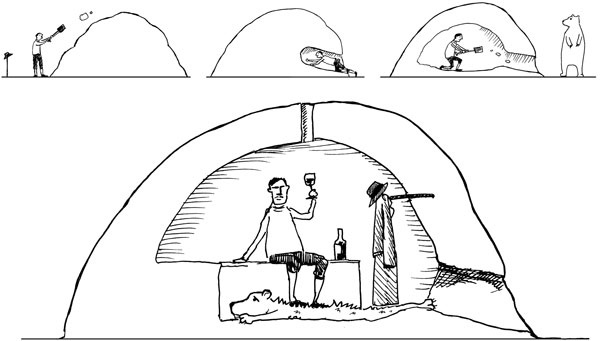 Иллюстрация к книге — Всегда готов! Курс выживания в экстремальных условиях для современных мужчин [_23icehouse.jpg]