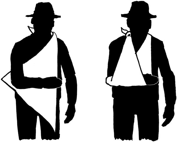 Иллюстрация к книге — Всегда готов! Курс выживания в экстремальных условиях для современных мужчин [_35sling.jpg]