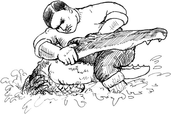 Иллюстрация к книге — Всегда готов! Курс выживания в экстремальных условиях для современных мужчин [_37alligator.jpg]