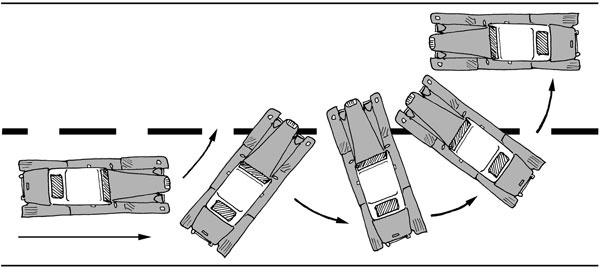 Иллюстрация к книге — Всегда готов! Курс выживания в экстремальных условиях для современных мужчин [fambushhandbraketurnblkarrows.jpg]