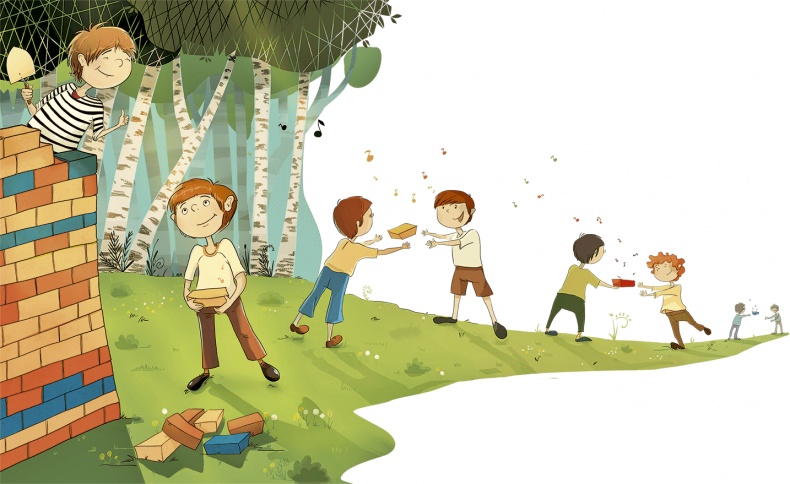 Иллюстрация к книге — Учитель Так-Так и его разноцветная школа [i_001.jpg]