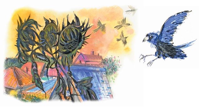 Иллюстрация к книге — Ворон Клара и яблочный год [i_001.jpg]