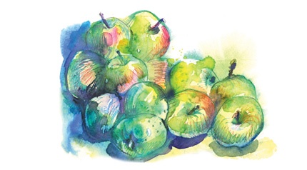 Иллюстрация к книге — Ворон Клара и яблочный год [i_004.jpg]