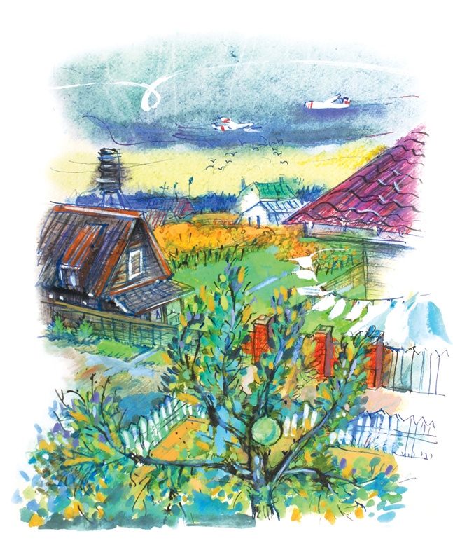 Иллюстрация к книге — Ворон Клара и яблочный год [i_037.jpg]