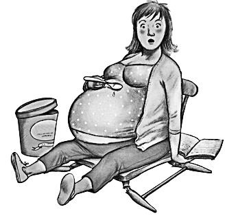 Иллюстрация к книге — Беременная, муж и баночка анализов [i_003.jpg]