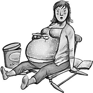 Иллюстрация к книге — Беременная, муж и баночка анализов [i_044.jpg]