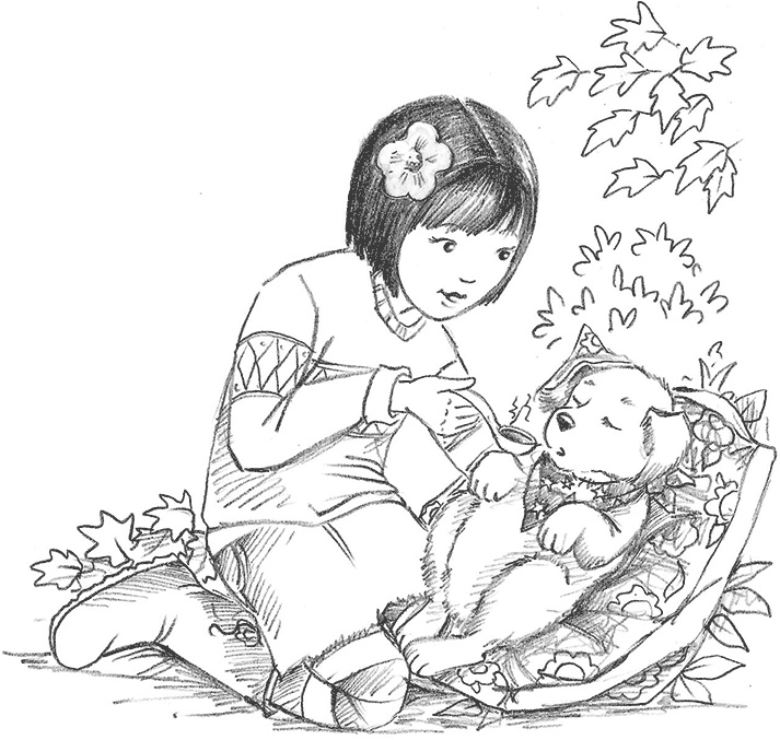 Иллюстрация к книге — Щенок Поппи, или Сонные чары [i_048.jpg]