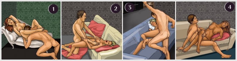 Иллюстрация к книге — Секс-каталог «Забавы в гостиной». Для тех, кому тесно в спальне. 60 разнообразных поз для стола, стула, дивана и кресла [i_035.jpg]