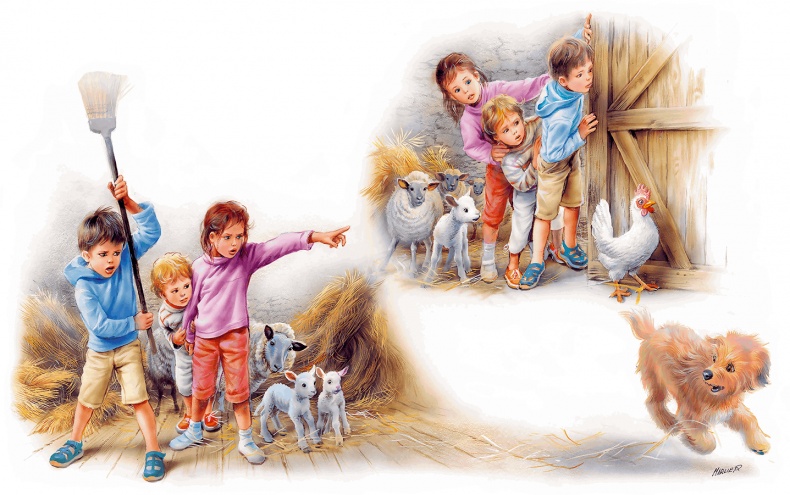 Иллюстрация к книге — Маруся - подружка всех зверят. В лесу. В деревне [i_034.jpg]