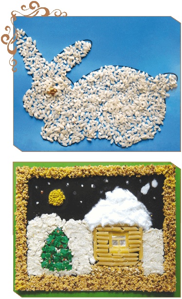 Иллюстрация к книге — Мозаика из крупы и семян [i_085.jpg]