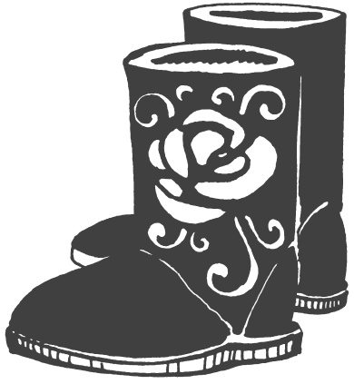 Иллюстрация к книге — Украшаем обувь сами. Валенки, сапоги, угги, туфли, тапочки [i_005.jpg]