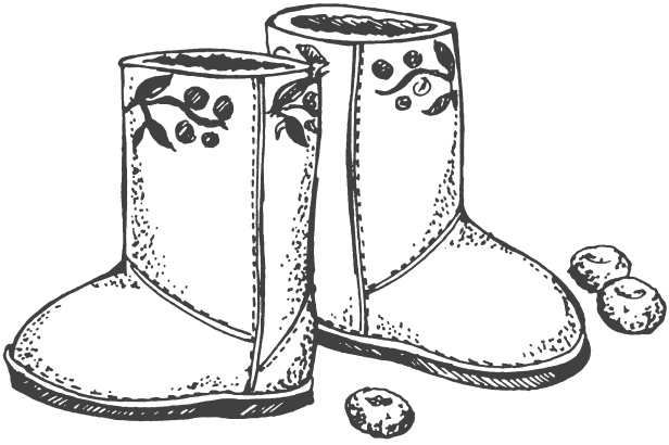 Иллюстрация к книге — Украшаем обувь сами. Валенки, сапоги, угги, туфли, тапочки [i_022.jpg]