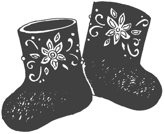 Иллюстрация к книге — Украшаем обувь сами. Валенки, сапоги, угги, туфли, тапочки [i_044.jpg]