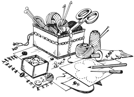 Иллюстрация к книге — Поделки из ниток, пуговиц, бусин [i_003.jpg]