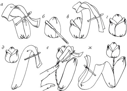 Иллюстрация к книге — Вышивка шелковыми лентами [i_056.jpg]