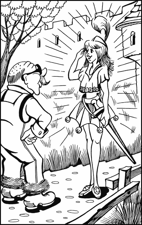 Иллюстрация к книге — Джон Нил. Дженни Джик в Стране Оз. Лаймен Фрэнк Баум. Королева Зикси из страны Икс [i_084.jpg]