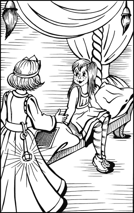 Иллюстрация к книге — Джон Нил. Дженни Джик в Стране Оз. Лаймен Фрэнк Баум. Королева Зикси из страны Икс [i_085.jpg]