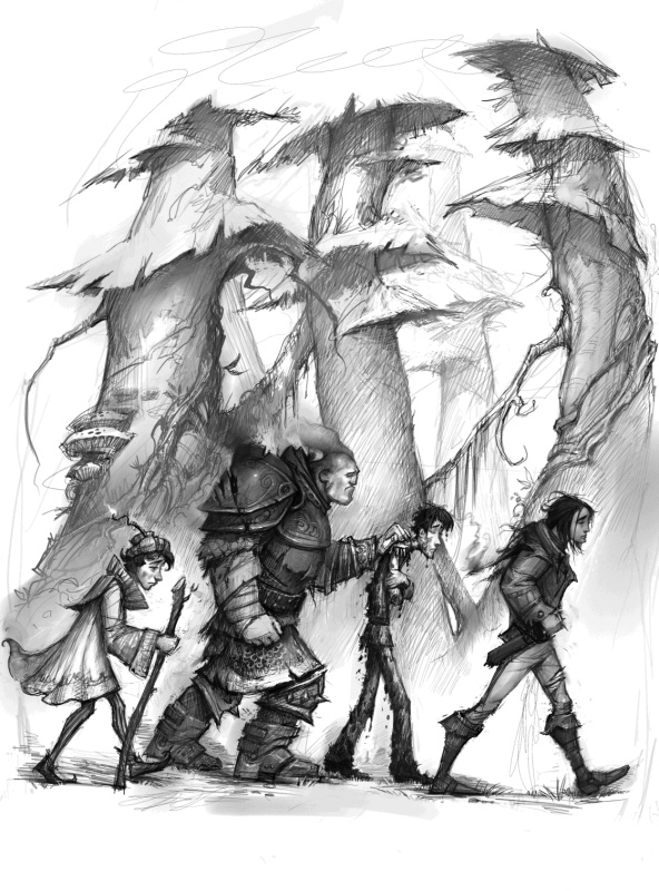 Иллюстрация к книге — Как стать героем [_19fourprinceswalking.jpg]