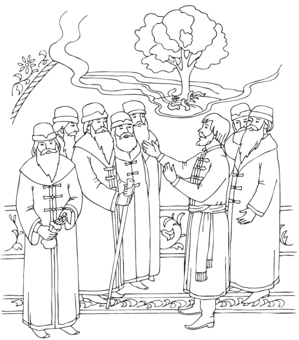 Иллюстрация к книге — О семи мудрецах и о юноше [i_004.jpg]