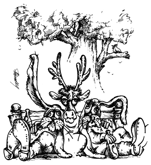 Иллюстрация к книге — Птичка Пеночка с пеньком [i_014.jpg]