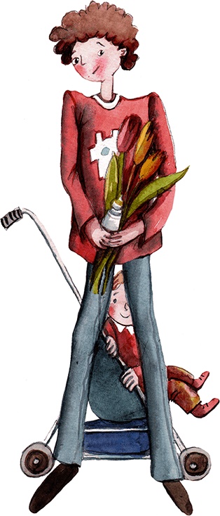 Иллюстрация к книге — Большая маленькая девочка. История двенадцатая. Осторожно, день рождения! [i_013.jpg]