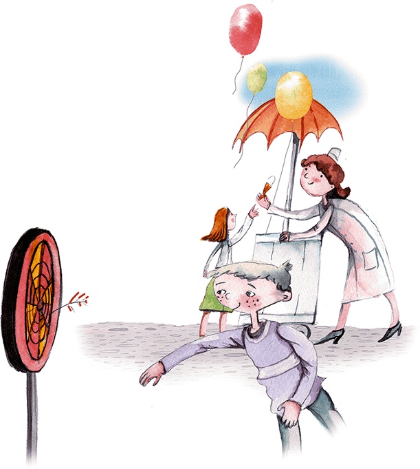 Иллюстрация к книге — Большая маленькая девочка. История двенадцатая. Осторожно, день рождения! [i_032.jpg]