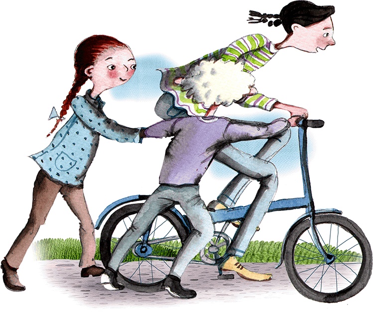 Иллюстрация к книге — Большая маленькая девочка. История двенадцатая. Осторожно, день рождения! [i_041.jpg]