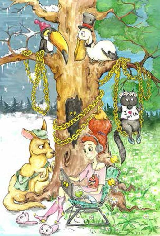 Иллюстрация к книге — Приключения Бабок Ёжек и друзей из Сказочного леса [_11.jpg]