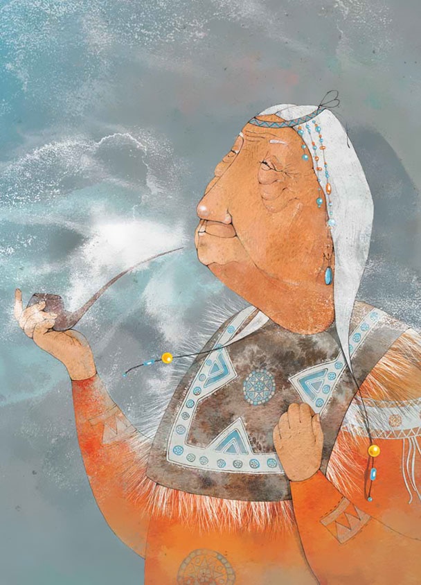 Иллюстрация к книге — Сказка о храбром богатыре Узоне и его возлюбленной Наюн. По мотивам корякской легенды [i_004.jpg]