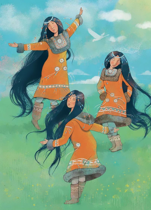 Иллюстрация к книге — Сказка о храбром богатыре Узоне и его возлюбленной Наюн. По мотивам корякской легенды [i_009.jpg]